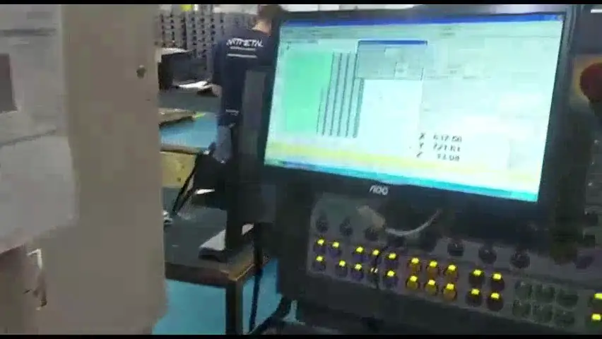 Tela de programação CNC da máquina de corte a laser da ArtMetal